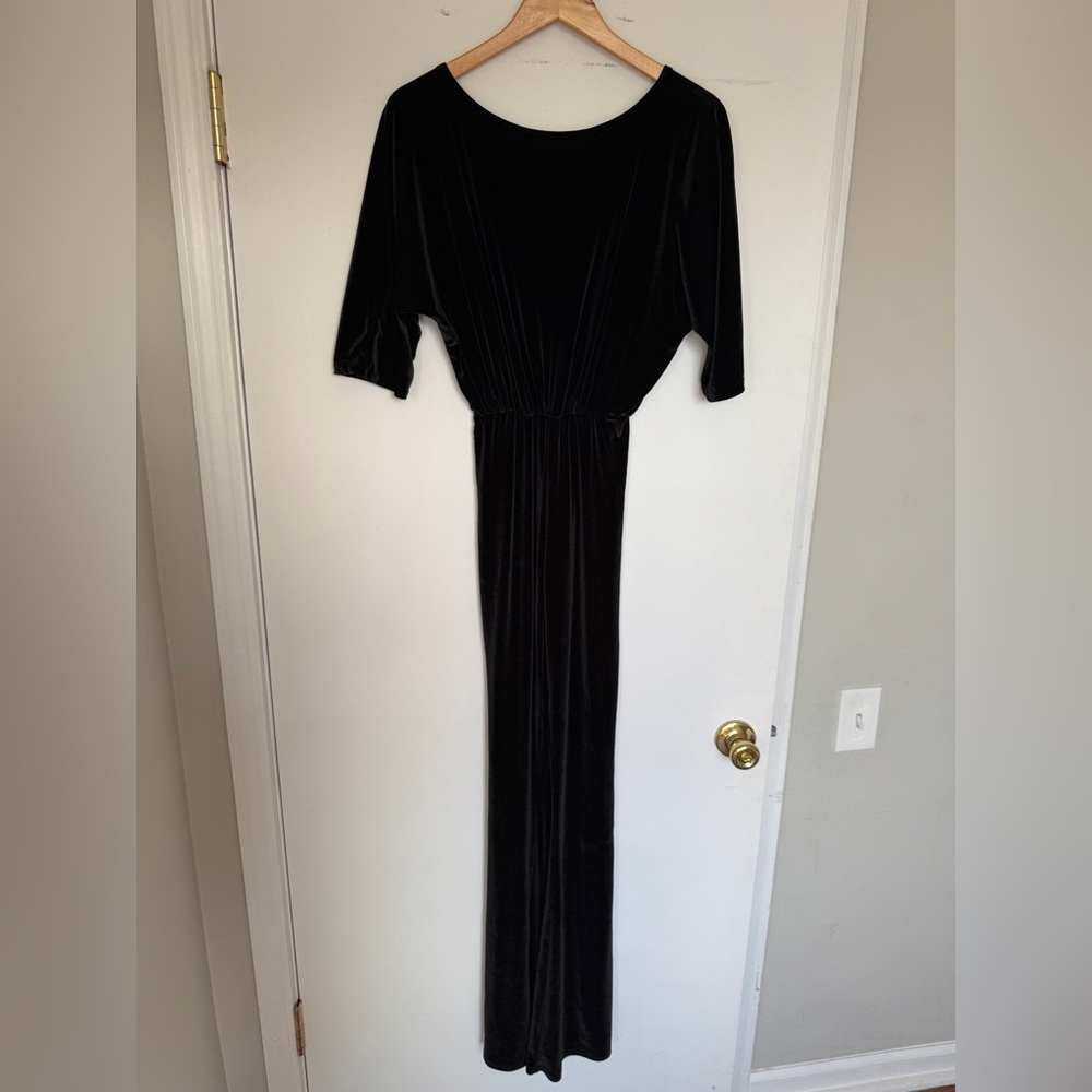Gogas Jumpsuit Elegant Black Velvet